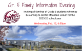 CML Gr. 5 Family Info Evening – updated time